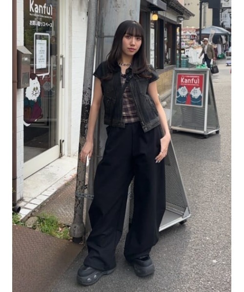 LAGUA GEM(ラグアジェム)の「POINT WASH COMPACT トップス(シャツ/ブラウス・レディース・ブラック/ブルー・FREE)」の20枚目の写真