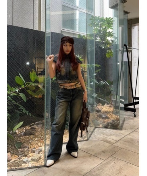 LAGUA GEM(ラグアジェム)の「POINT WASH COMPACT トップス(シャツ/ブラウス・レディース・ブラック/ブルー・FREE)」の15枚目の写真