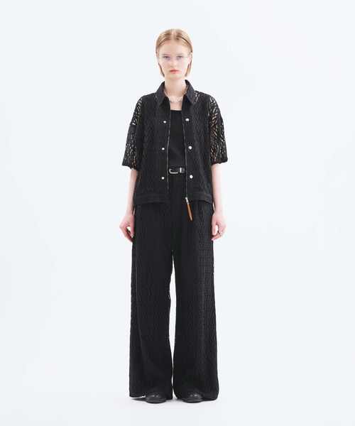 selle glant /コードレースワイドスラックスパンツ CODE LACE WIDE SLACKS PANTS/コードレースワイドスラックス
