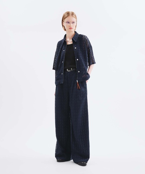 selle glant /コードレースワイドスラックスパンツ selle glant スラックス CODE LACE WIDE SLACKS PANTS/コード