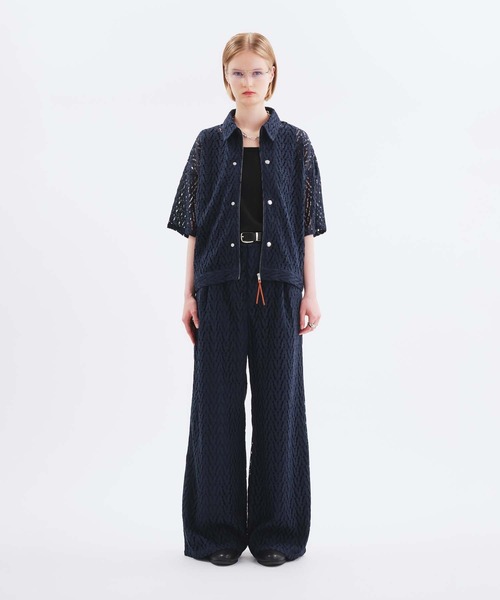 セール】CODE LACE WIDE SLACKS PANTS/コードレースワイド