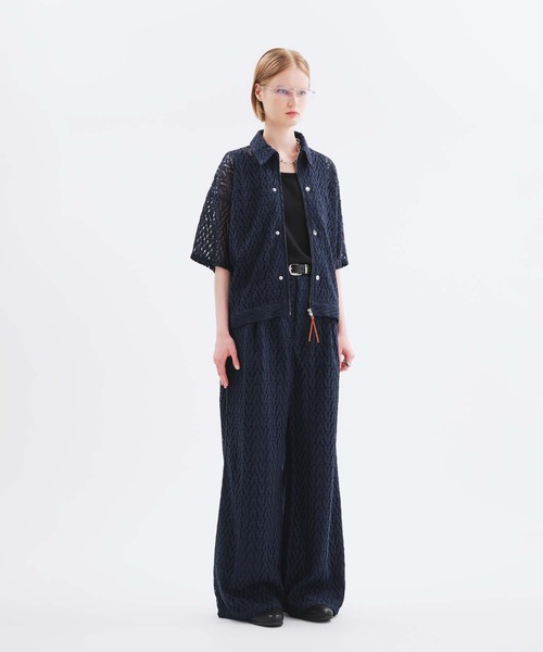 selle glant /コードレースワイドスラックスパンツ セール】CODE LACE WIDE SLACKS PANTS/コードレースワイド