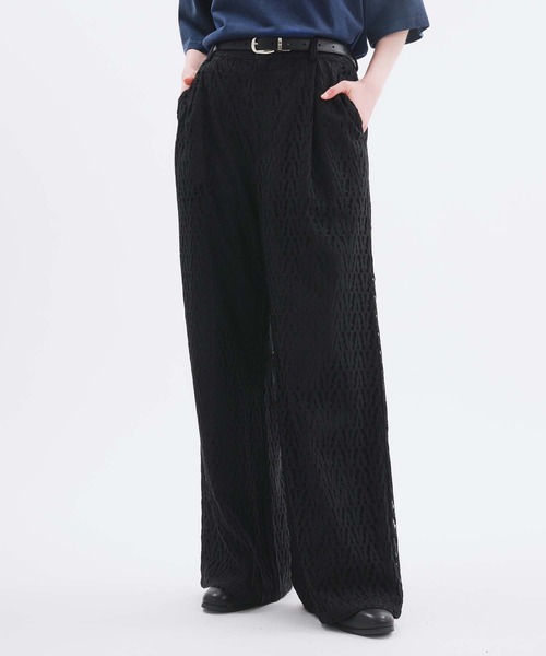 selle glant /コードレースワイドスラックスパンツ セール】CODE LACE WIDE SLACKS PANTS/コードレースワイド