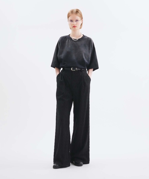 セール】CODE LACE WIDE SLACKS PANTS/コードレースワイド
