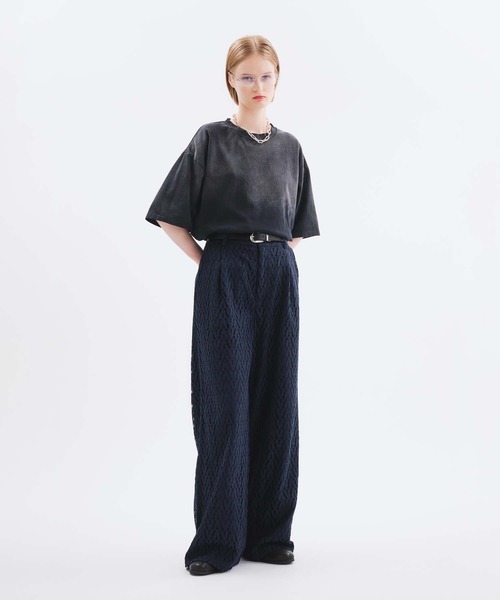 selle glant（セレグランテ）の「CODE LACE WIDE SLACKS PANTS/コードレースワイドスラックスパンツ（スラックス・メンズ・ブラック/ネイビー・LARGE/SMALL/MEDIUM）」の4枚目の写真