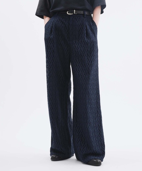 セール】CODE LACE WIDE SLACKS PANTS/コードレースワイド