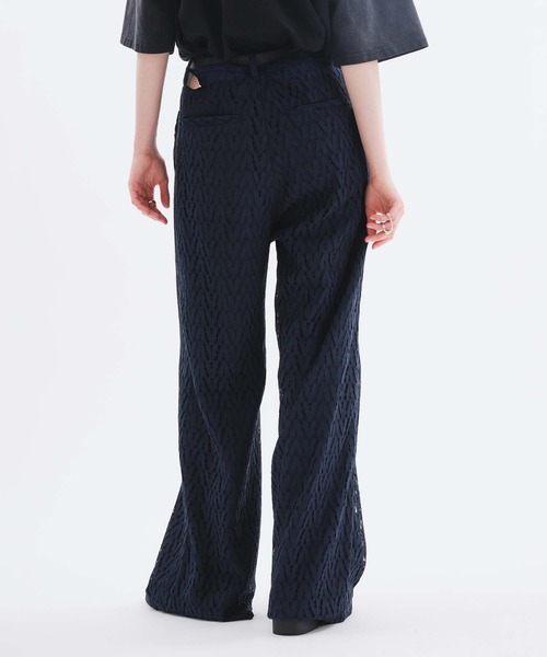 セール】CODE LACE WIDE SLACKS PANTS/コードレースワイド
