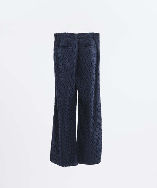 selle glant（セレグランテ）の「CODE LACE WIDE SLACKS PANTS/コードレースワイドスラックスパンツ（スラックス・メンズ・ブラック/ネイビー・LARGE/SMALL/MEDIUM）」の15枚目の写真