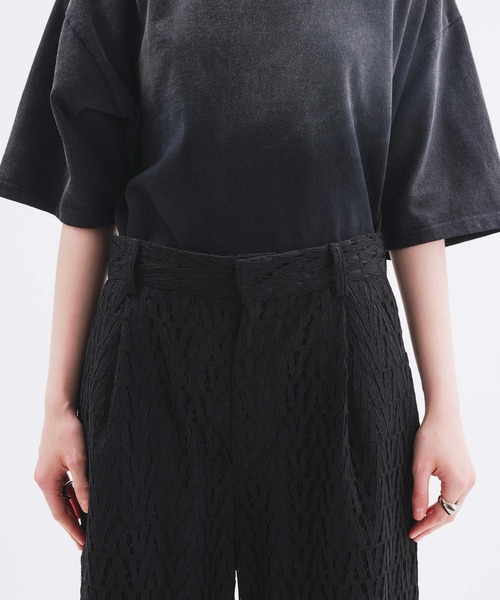 selle glant（セレグランテ）の「CODE LACE WIDE SLACKS PANTS/コードレースワイドスラックスパンツ（スラックス・メンズ・ブラック/ネイビー・LARGE/SMALL/MEDIUM）」の6枚目の写真