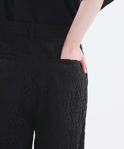 selle glant（セレグランテ）の「CODE LACE WIDE SLACKS PANTS/コードレースワイドスラックスパンツ（スラックス・メンズ・ブラック/ネイビー・LARGE/SMALL/MEDIUM）」の9枚目の写真