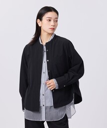 EVEX by KRIZIA | 【防しわ】【UV対策】【ウォッシャブル】テックスブリッドシャツジャケット(テーラードジャケット)