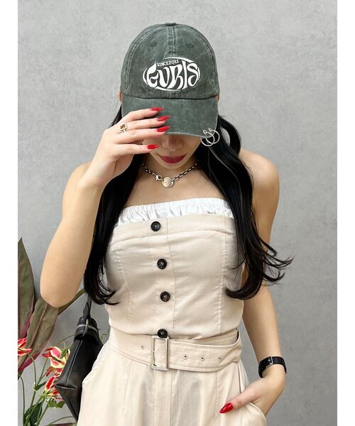 EVRIS(エヴリス)の「EVRIS CLUBロゴキャップ(キャップ・レディース・ブラック/カーキ・FREE)」の16枚目の写真