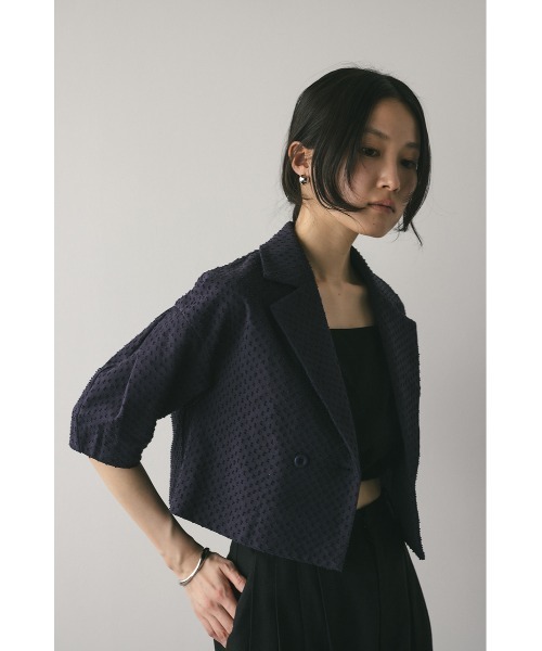 STYLEMIXER スタイルミキサー　ドットショートブラウス アウトドットショートトップ（シャツ/ブラウス）｜STYLEMIXER