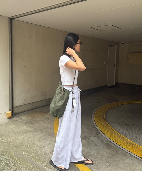 STELLA FISH(ステラフィッシュ)の「Wide Sweat Pants(スウェットパンツ・レディース・グレー・FREE)」の6枚目の写真