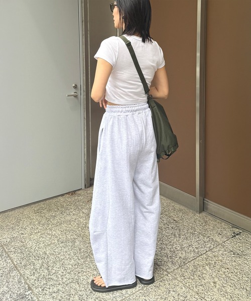STELLA FISH(ステラフィッシュ)の「Wide Sweat Pants(スウェットパンツ・レディース・グレー・FREE)」の7枚目の写真