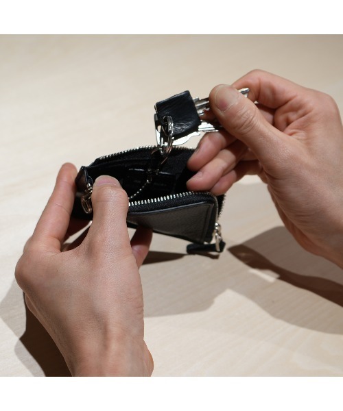 JAM HOME MADE（ジャムホームメイド）の「4NK trick ミニ ジップコインウォレット (METAL) メンズ レディース（コインケース・メンズ・ブラック・ONE SIZE）」の8枚目の写真