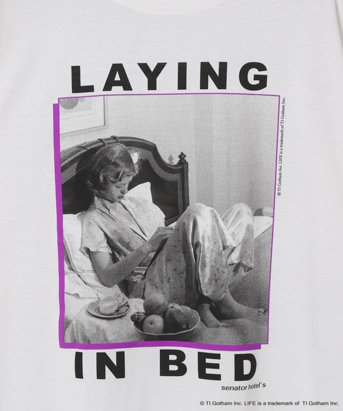 A part by（アパートバイ）の「【WEB限定】LIFE_レタリングフォトTシャツ（Tシャツ/カットソー・レディース・オフホワイト/ラベンダー/イエロー系その他・FREE）」の9枚目の写真