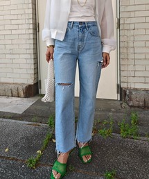 esutoreja | クラッシュダメージデニム(デニムパンツ)