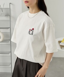 ワンポイントデザイン刺繍 アソート オーバーサイズ半袖Tシャツ