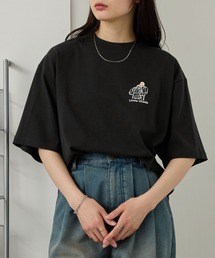 ワンポイントデザイン刺繍 アソート オーバーサイズ半袖Tシャツ