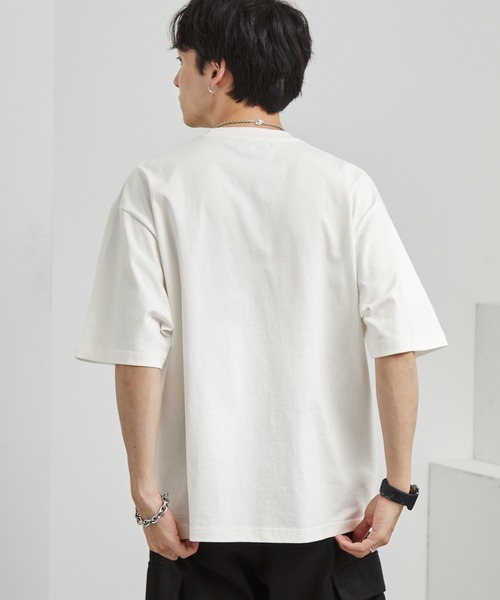 マ*ド様 新品　未使用　グリッター　刺繍 ホワイト 半袖Tシャツ セール】ワンポイントデザイン刺繍 アソート オーバーサイズ半袖