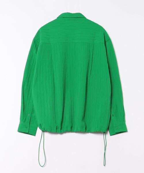 +CLOSET(プラスクローゼット)の「クリンクル加工ドロストプルシャツ(シャツ/ブラウス・メンズ・グリーン/ホワイト/ブラック・X-LARGE/LARGE/MEDIUM)」の4枚目の写真