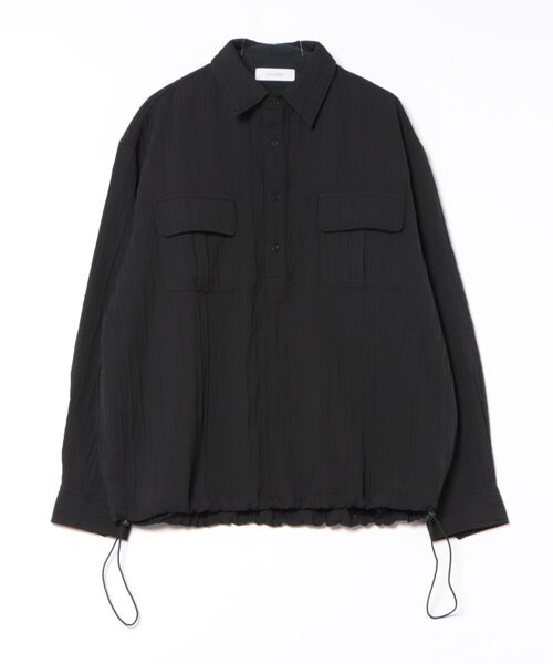 +CLOSET(プラスクローゼット)の「クリンクル加工ドロストプルシャツ(シャツ/ブラウス・メンズ・グリーン/ホワイト/ブラック・X-LARGE/LARGE/MEDIUM)」の9枚目の写真
