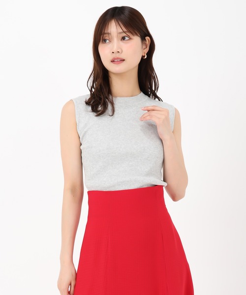 MISCH MASCH(ミッシュマッシュ)の「バリエーションフレンチラメリブニット(ニット/セーター・レディース・ブラック/ブルー/グレー/ブラック×ホワイト・フリ-)」の20枚目の写真