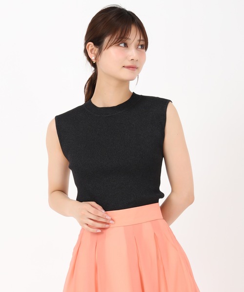 MISCH MASCH(ミッシュマッシュ)の「バリエーションフレンチラメリブニット(ニット/セーター・レディース・ブラック/ブルー/グレー/ブラック×ホワイト・フリ-)」の17枚目の写真