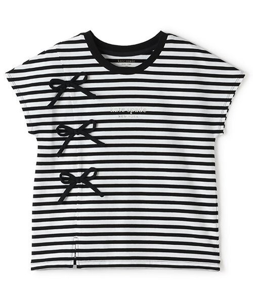 ガールズ ストライプボウTシャツ（Tシャツ/カットソー）｜kate