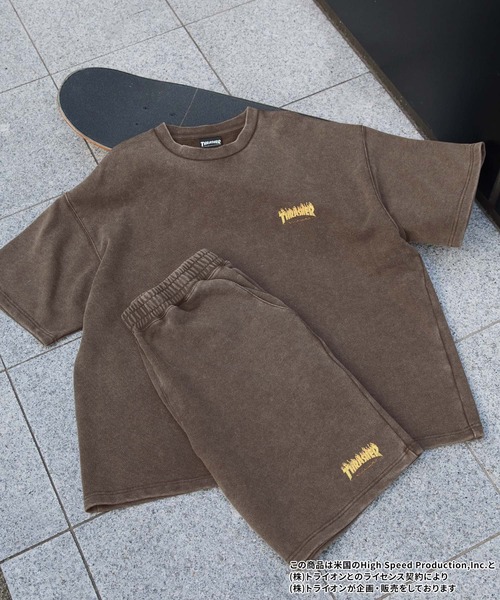 THRASHER/スラッシャー 別注 セットアップ ヴィテージ加工スノー