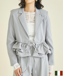 Settimissimo（セッティミッシモ）の「ITALY ペプラム ヘム デザインジャケット（テーラードジャケット）」