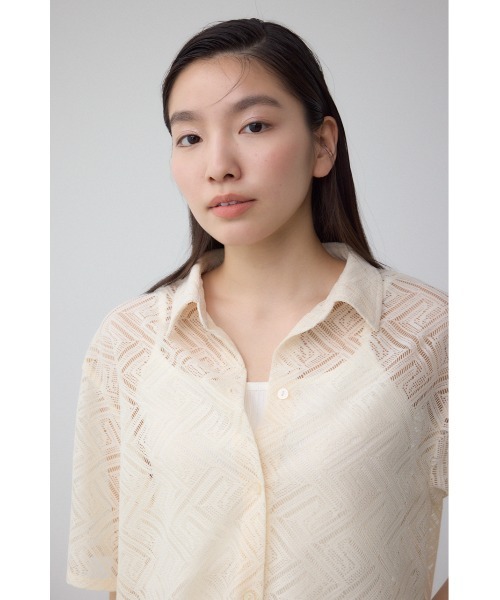 アイボリー レース 半袖シャツ セール】レース半袖シャツ（シャツ/ブラウス）｜AZUL BY MOUSSY