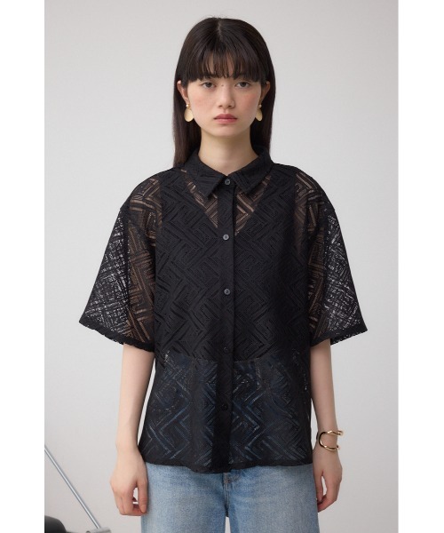 セール】レース半袖シャツ（シャツ/ブラウス）｜AZUL BY MOUSSY