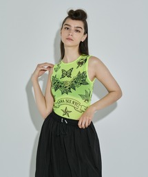 ANNA SUI NYC | タトゥープリントメッシュタンクトップ(タンクトップ)