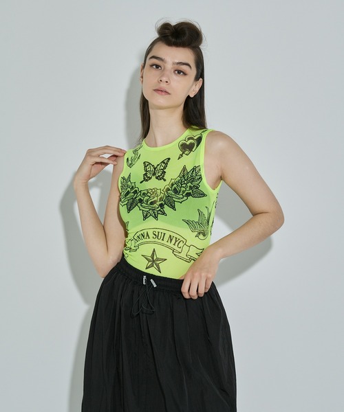 Urban outfitters × Anna sui 転写プリントトップス ANNA SUI - 新品✨アナスイANNA SUI カットソー ロングTシャツ M