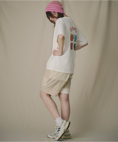 Universal Style Wear(ユニバーサルスタイルウェア)の「Universal Style Wear パッチワーク ショーツ(チノパンツ・メンズ・ブラック/カーキ/オフホワイト/ベージュ・MEDIUM/LARGE/X-LARGE)」の5枚目の写真