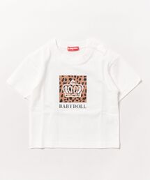 BABYDOLL | 【綿100%】親子お揃い ヒョウ柄Tシャツ 0587K(Tシャツ/カットソー)