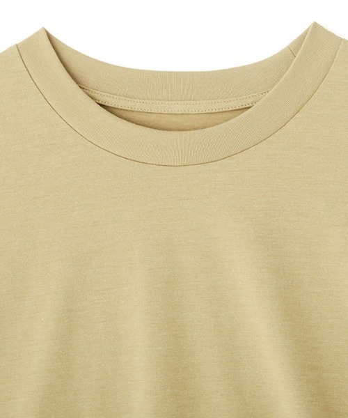 three dots パウダリーコットンTee(F OFF WHITE): トップス