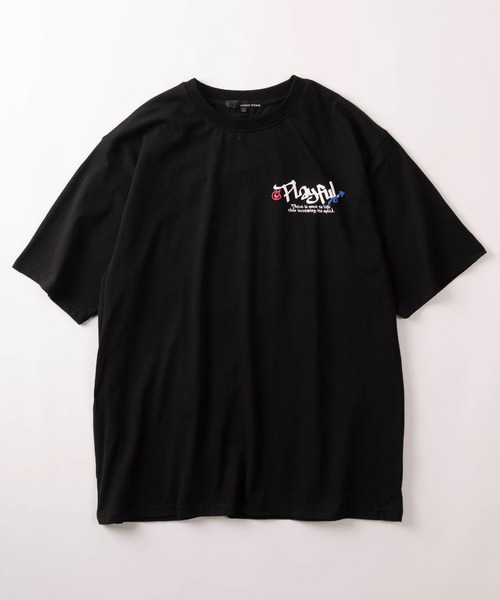 make a ray!（メイク ア レイ！）の「【82】CAT & BONE 発泡プリントTシャツ/バックプリント/オーバーサイズ（Tシャツ/カットソー・メンズ・ブラック系その他/ホワイト系その他2/ブラック系その他3/ブラック/ブラック系その他2/ホワイト/ホワイト系その他/ホワイト系その他3・M/L）」の9枚目の写真