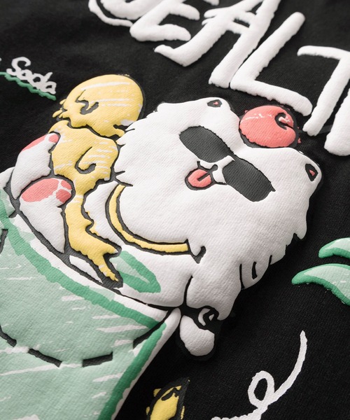 make a ray!（メイク ア レイ！）の「【82】CAT & BONE 発泡プリントTシャツ/バックプリント/オーバーサイズ（Tシャツ/カットソー・メンズ・ブラック系その他/ホワイト系その他2/ブラック系その他3/ブラック/ブラック系その他2/ホワイト/ホワイト系その他/ホワイト系その他3・M/L）」の20枚目の写真