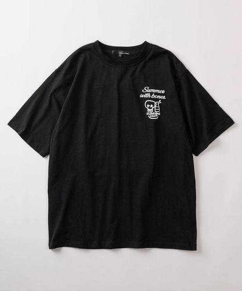 make a ray!（メイク ア レイ！）の「【82】CAT & BONE 発泡プリントTシャツ/バックプリント/オーバーサイズ（Tシャツ/カットソー・メンズ・ブラック系その他/ホワイト系その他2/ブラック系その他3/ブラック/ブラック系その他2/ホワイト/ホワイト系その他/ホワイト系その他3・M/L）」の13枚目の写真