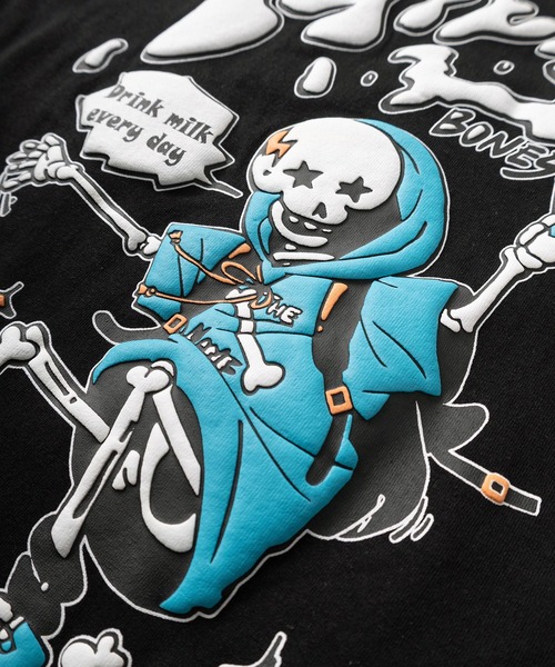 make a ray!（メイク ア レイ！）の「【82】CAT & BONE 発泡プリントTシャツ/バックプリント/オーバーサイズ（Tシャツ/カットソー・メンズ・ブラック系その他/ホワイト系その他2/ブラック系その他3/ブラック/ブラック系その他2/ホワイト/ホワイト系その他/ホワイト系その他3・M/L）」の21枚目の写真