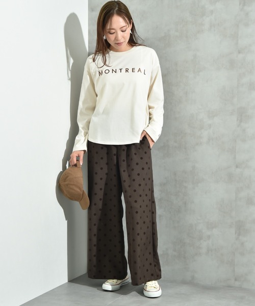 INTERPLANET（インタープラネット）の「Ｐツイルフロッキードットパンツ（その他パンツ・レディース・グレー/ブラウン/ブラック・FREE）」の17枚目の写真