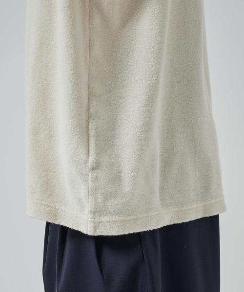 markaware(マーカウェア)の「ORGANIC COTTON PILE RINGER PILE TEE(Tシャツ/カットソー・メンズ・ブラック/ネイビー/ホワイト・1/2)」の13枚目の写真