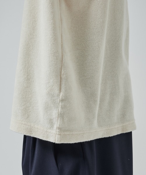 markaware(マーカウェア)の「ORGANIC COTTON PILE RINGER PILE TEE(Tシャツ/カットソー・メンズ・ブラック/ネイビー/ホワイト・1/2)」の14枚目の写真