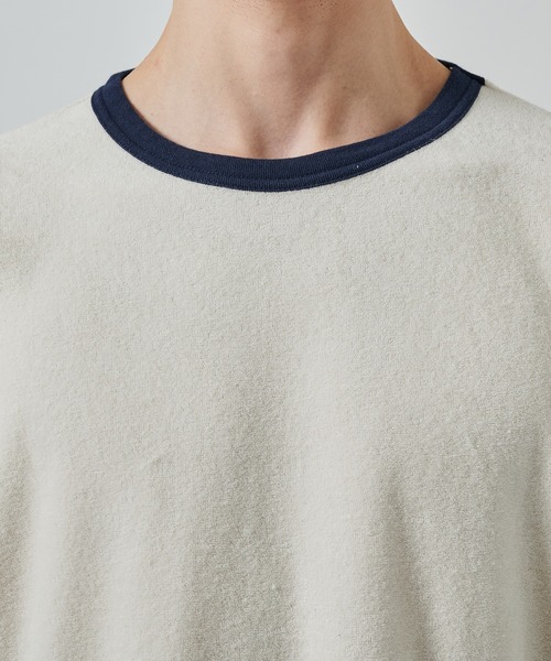 markaware(マーカウェア)の「ORGANIC COTTON PILE RINGER PILE TEE(Tシャツ/カットソー・メンズ・ブラック/ネイビー/ホワイト・1/2)」の15枚目の写真