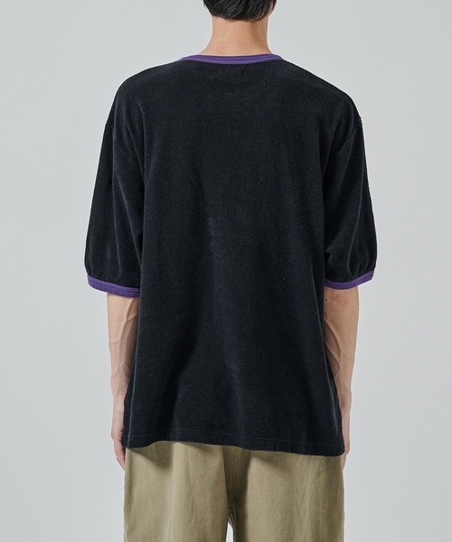 markaware(マーカウェア)の「ORGANIC COTTON PILE RINGER PILE TEE(Tシャツ/カットソー・メンズ・ブラック/ネイビー/ホワイト・1/2)」の19枚目の写真