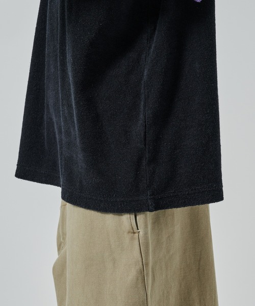 markaware(マーカウェア)の「ORGANIC COTTON PILE RINGER PILE TEE(Tシャツ/カットソー・メンズ・ブラック/ネイビー/ホワイト・1/2)」の22枚目の写真