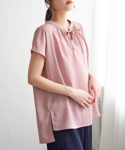 Gosset French Flanch Sleeve b‑ blouse — Jozeft French Sleeve flenches